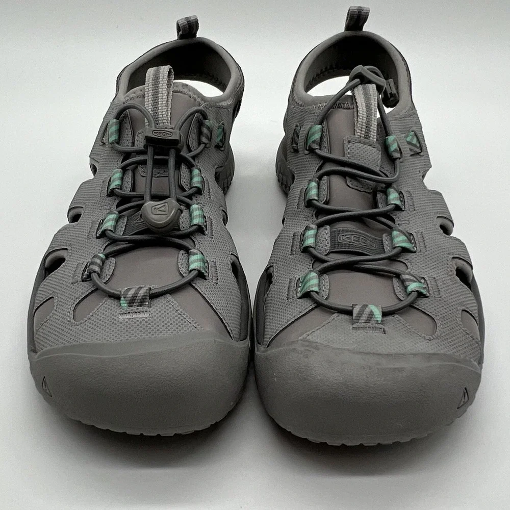 Keen SOLR Sandals Women's‎ Sz 10.5 Light Gray Ocean Wave Water Shoes